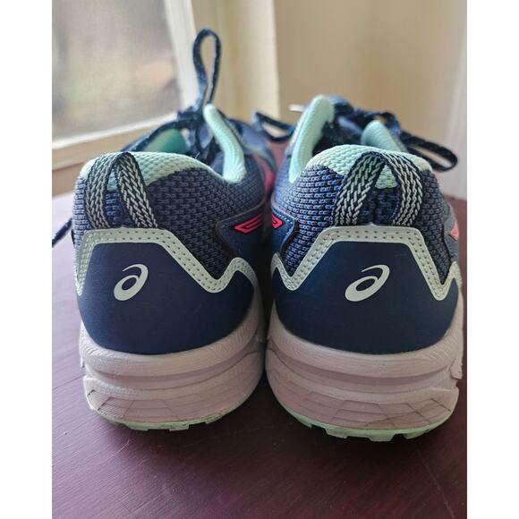 Asics Gel-Venture Women's Running Shoes Navy Coral Mint Size 7 Sneakers - Picture 6 of 10